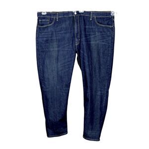 Levi’s 502 Men’s Tapered Fit Not Distressed Blue Dark Wash Size 52 X 30 Altered